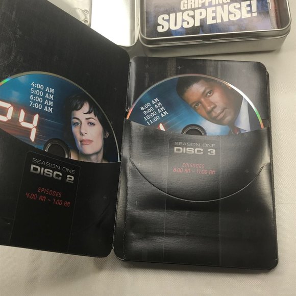 24 Season 1 DVD Tin Box Preowned Needs Batteries For The Display - Picture 5 of 9